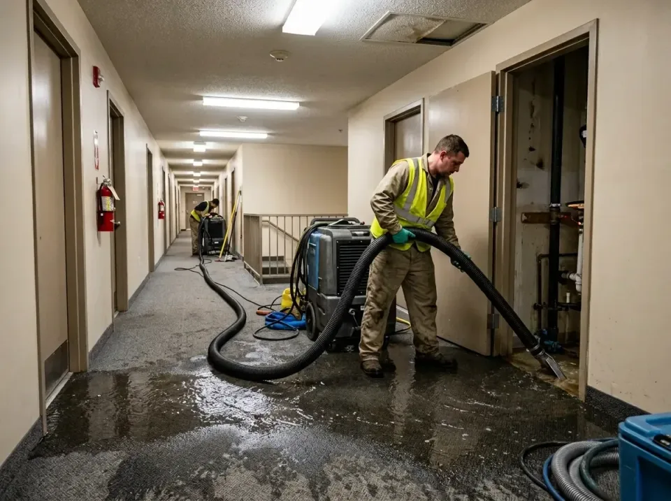 multi-unit-apartment-hallway-f-005 — frequently asked questions, Emergency Burst Pipe Water Extraction & Removal in Splendor…